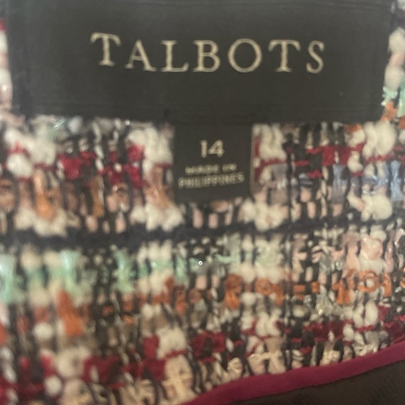 Talbots, Size 14 multicolored blazer - Picture 3 of 4